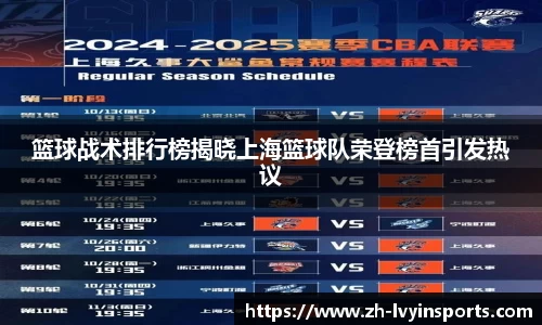 篮球战术排行榜揭晓上海篮球队荣登榜首引发热议